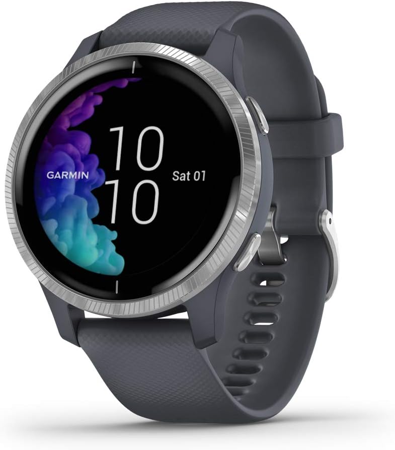 Garmin Venu GPS Smartwatch - Blue Granite (Renewed)
