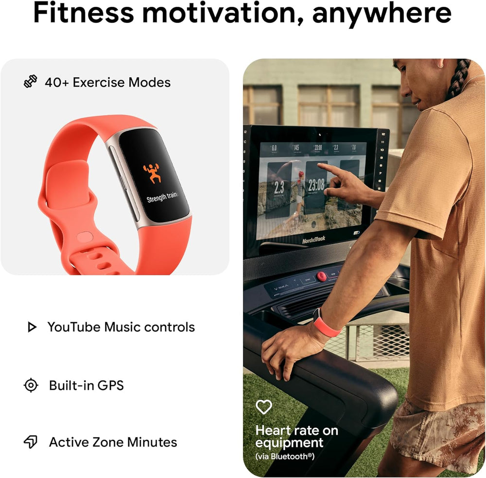 Fitbit Activity Monitors Fitbit Charge 6 Activity and Fitness Tracker