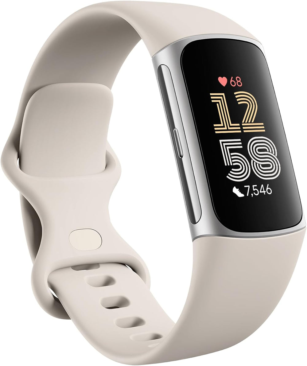 FitBit Activity Monitors White Fitbit Charge 6 Activity and Fitness Tracker
