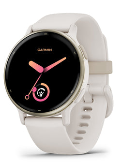 Garmin Activity Monitors Cream Gold Aluminum Bezel with Ivory Case Garmin vivoactive 5 GPS Smartwatch