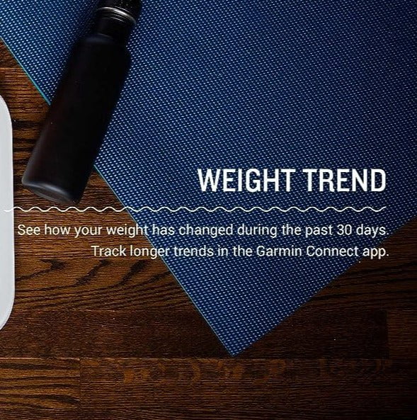 Garmin Scales Garmin Index S2 Smart Scale Measures Fat / Muscle / Bone Mass