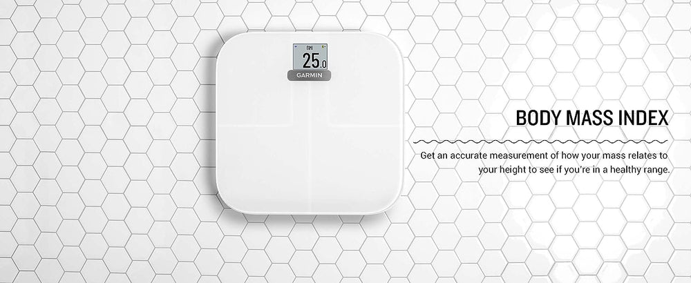 Garmin Scales Garmin Index S2 Smart Scale Measures Fat / Muscle / Bone Mass