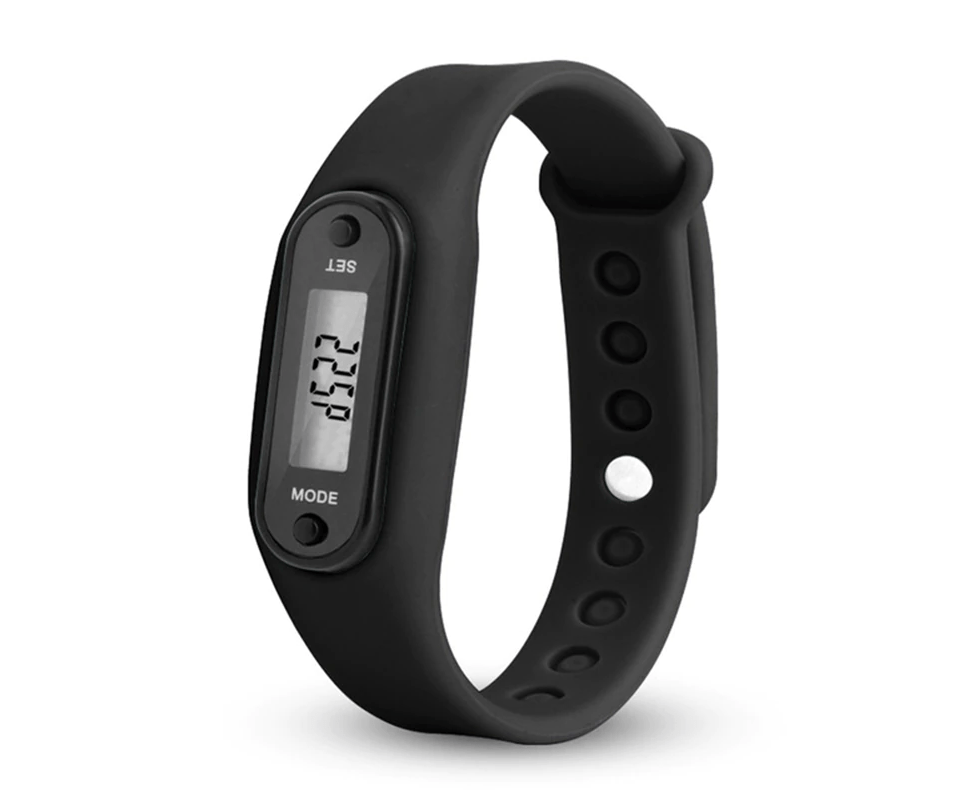 Wrist Activity Tracker Pedometer Bracelet PEDUSA Pedometers PEDUSA Black  