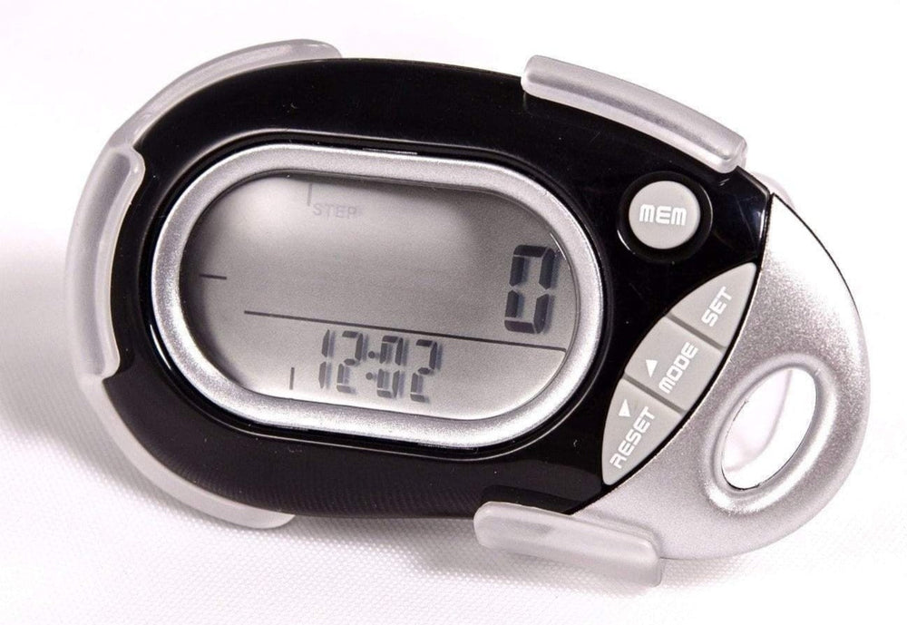 Pedusa PE-771 Tri-Axis Multi-Function Pocket Pedometer with Clip & Lanyard Pedometers PEDUSA Black