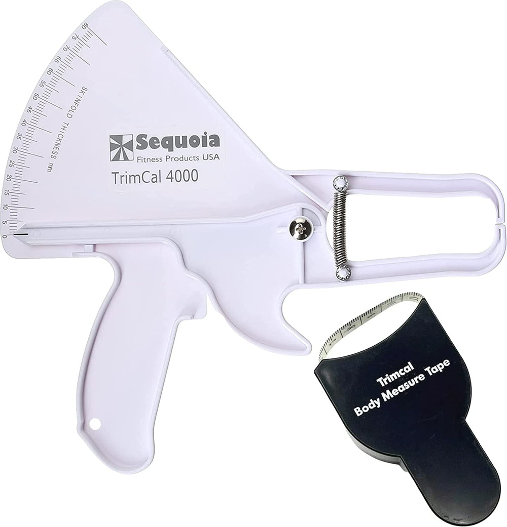 Sequoia Fitness Trimcal 4000 Fat Caliper & Body Tape Bundle Body Measurement Sequoia White Caliper / Black Tape