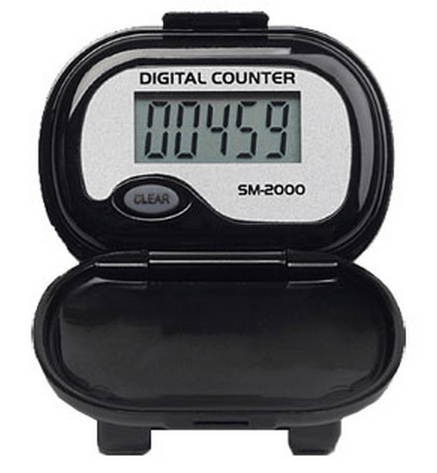 SM2000 Step Pedometer Pedometers PEDUSA Black  