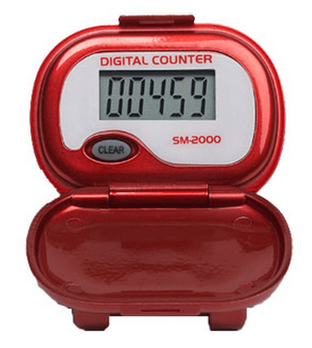 SM2000 Step Pedometer Pedometers PEDUSA Red