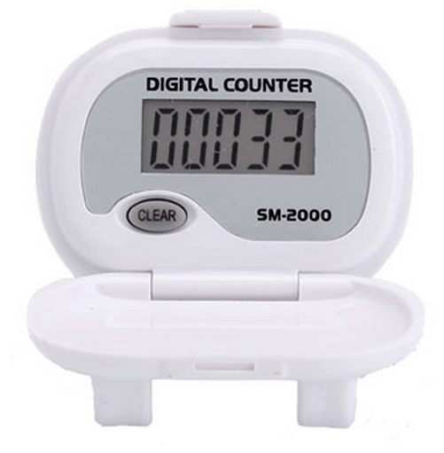 SM2000 Step Pedometer Pedometers PEDUSA White