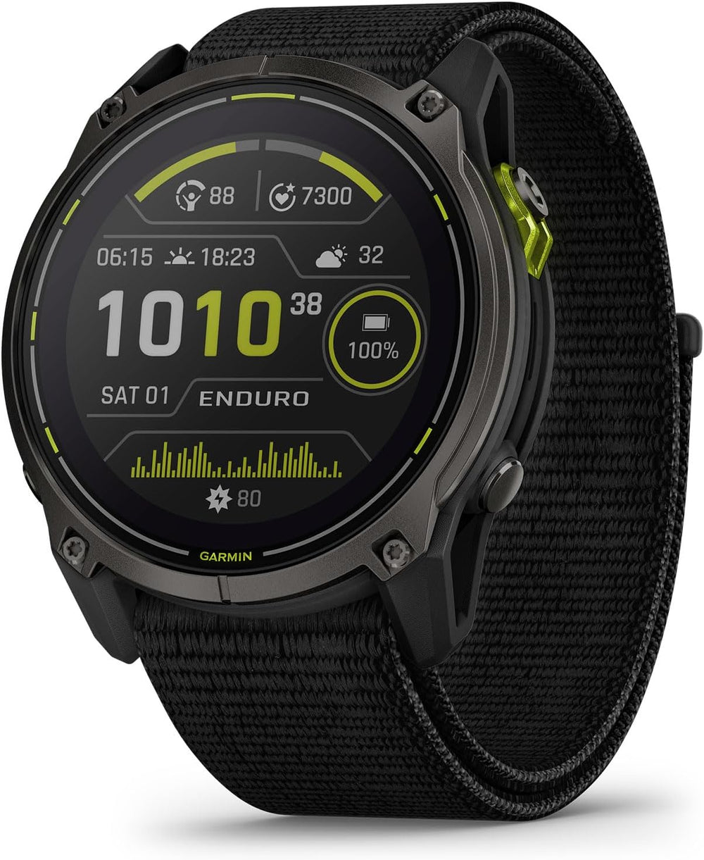 Garmin Enduro 3 Ultraperformance Solar GPS Multisport Watch side view