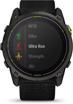 Garmin Enduro 3 Ultraperformance Solar GPS Multisport Watch front view