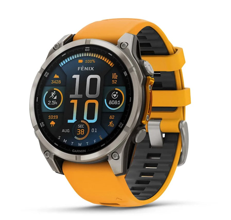 Garmin fenix 8 AMOLED Edition Outdoor GPS Watch spark orange 47 mm