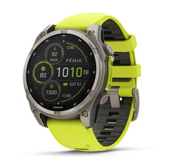 Garmin fenix 8 Sapphire Solar Edition Outdoor GPS Watch in 47 mm AMP YELLOW