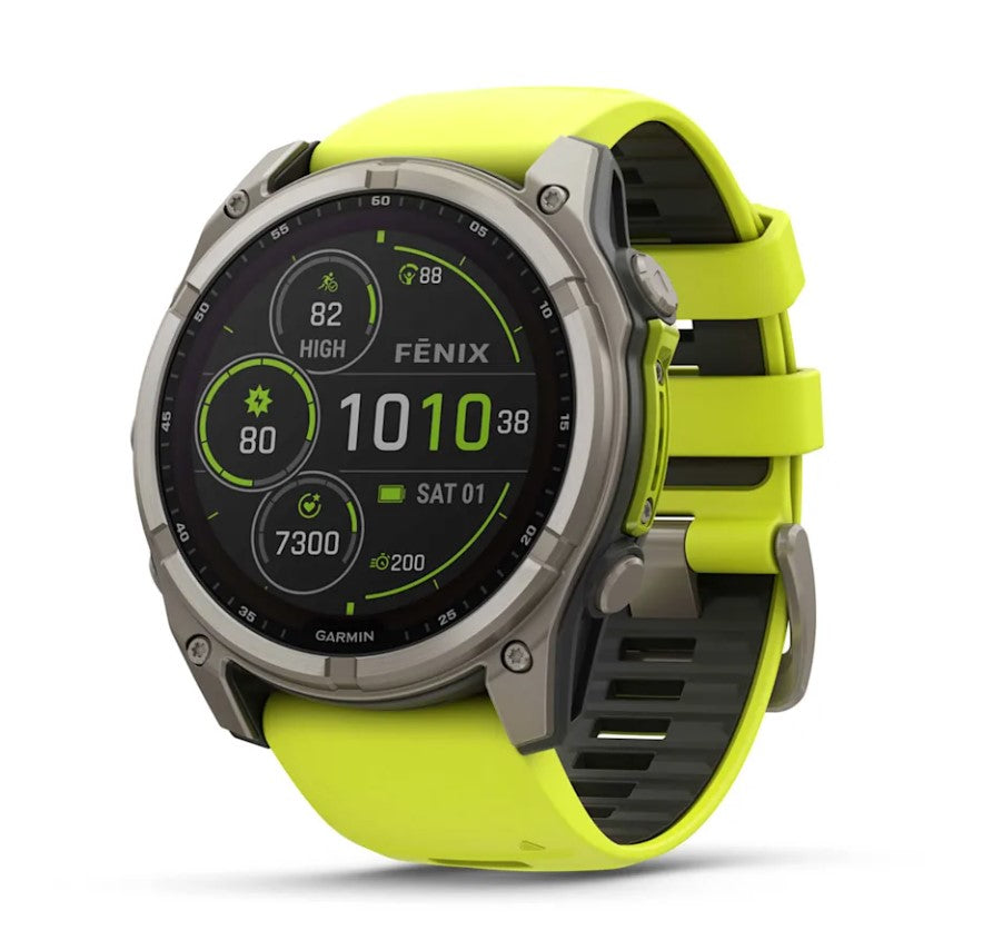 Garmin fenix 8 Sapphire Solar Edition Outdoor GPS Watch in 51 mm AMP YELLOW