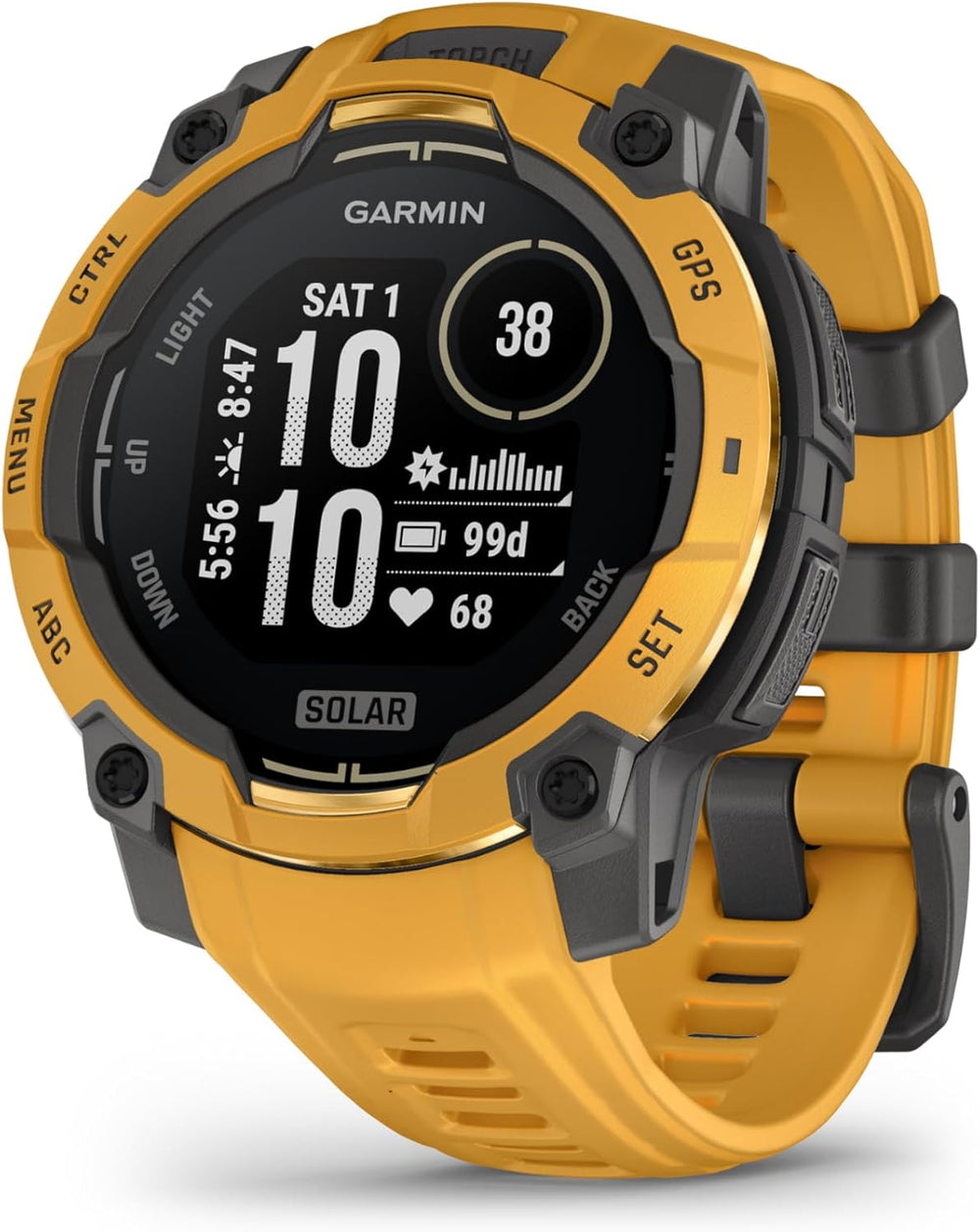 Garmin Instinct 3 in Sunburst 45mm Solar
