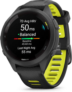 Garmin Forerunner 265 / 265S GPS Watch Heart Rate Monitors Garmin 265 Black Amp Yellow