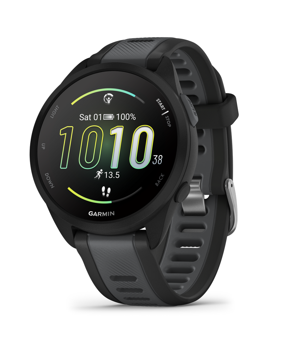 Garmin Forerunner 165 GPS Running Watch in Black/Slate Non-Music Edition