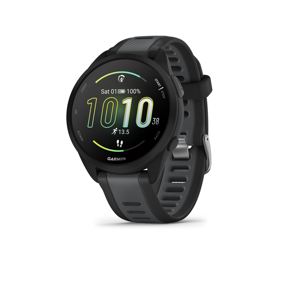 Garmin Forerunner 165 GPS Running Watch in Black/Slate Music Edition