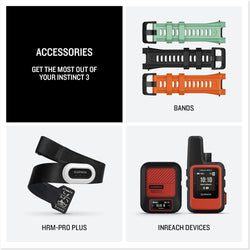 Garmin Instinct 3 infographic accessories