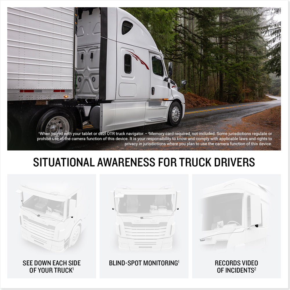 Garmin dezl DualView situational awareness for drivers