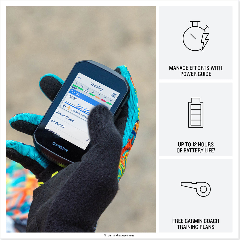 Garmin Edge 550 up to 12 hours battery life