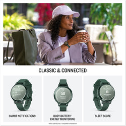 Garmin Lily 2 Active GPS Smartwatch infographic