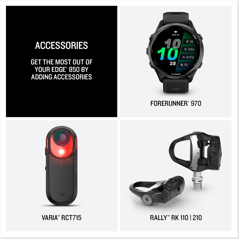 Garmin Edge 850 accessories