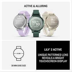 Garmin Lily 2 Active GPS Smartwatch infographic