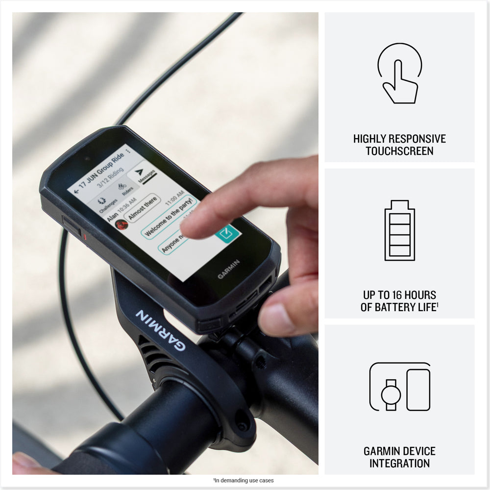 Garmin Edge Explore 3 up to 16 hours of battery life