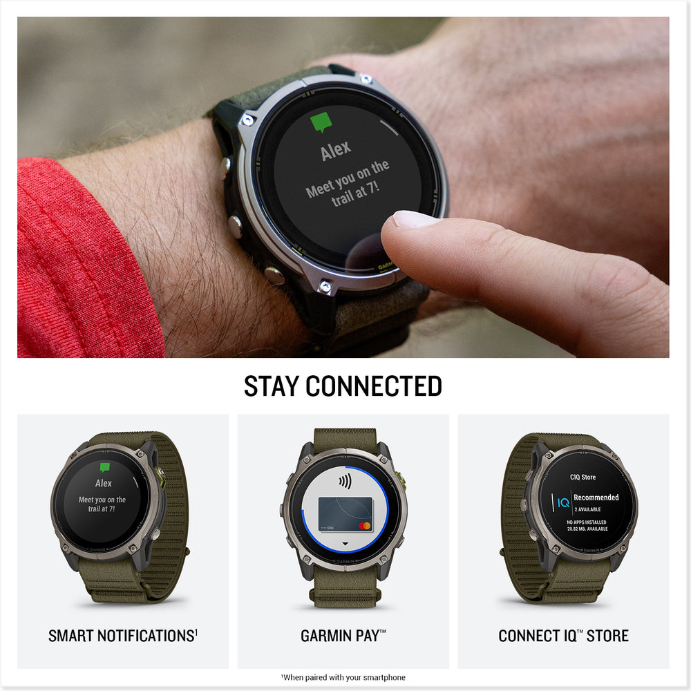 Garmin Enduro 4 stay connected