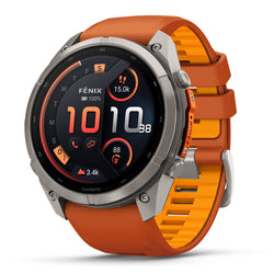 Garmin fenix 9 PRO Titanium with Autumn Orange/Spark Orange in 47mm and 51mm 