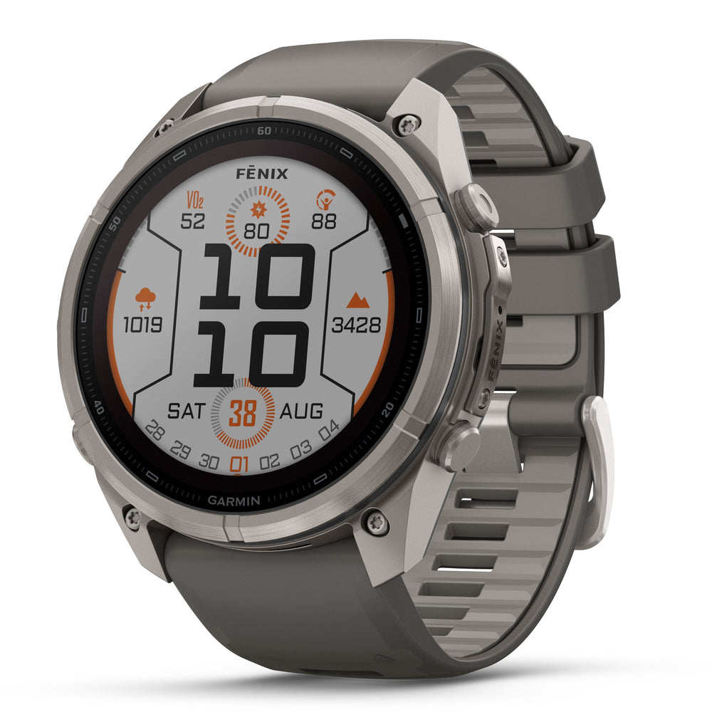 Garmin fenix 9 Titanium with Pebble Gray/Silver Gray (Solar) in 47mm and 51mm