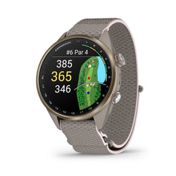Garmin Approach S72 Advanced Golf Smartwatch in French Gray/Blush Pink 43MM