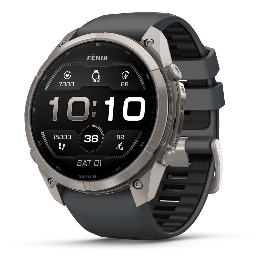 Garmin fenix 9 Titanium with Graphite/Black in 47mm and 51mm