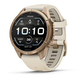 Garmin fenix 9 43mm Autumn Gold Titanium with Cream/French Gray