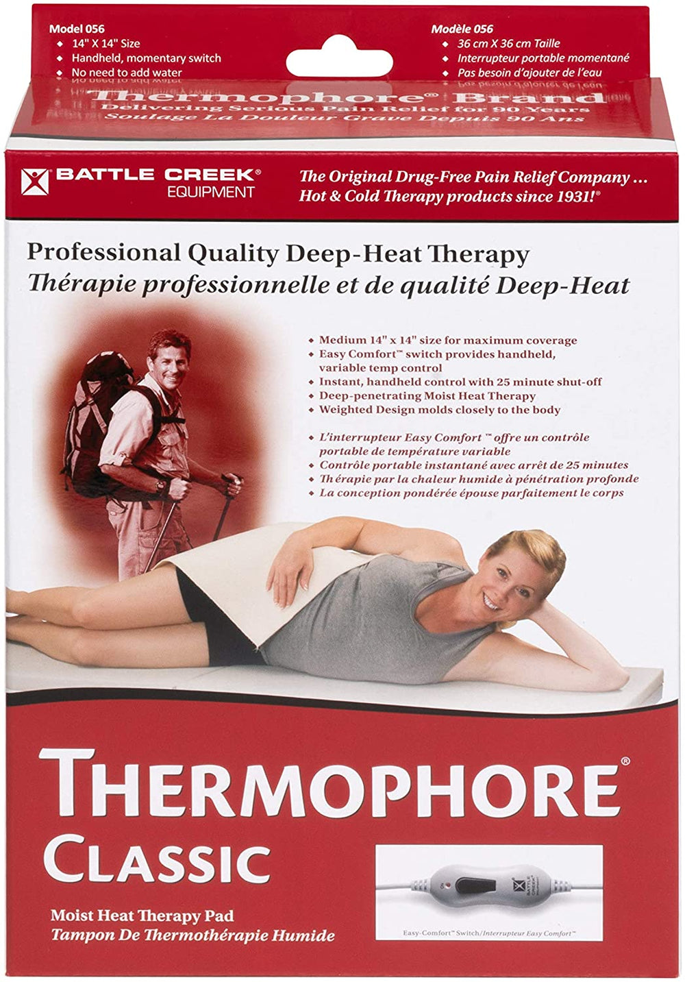 Thermophore Classic Moist Heat Pack (Model 056) Medium (14 x 14) Heating Pads Thermophore   