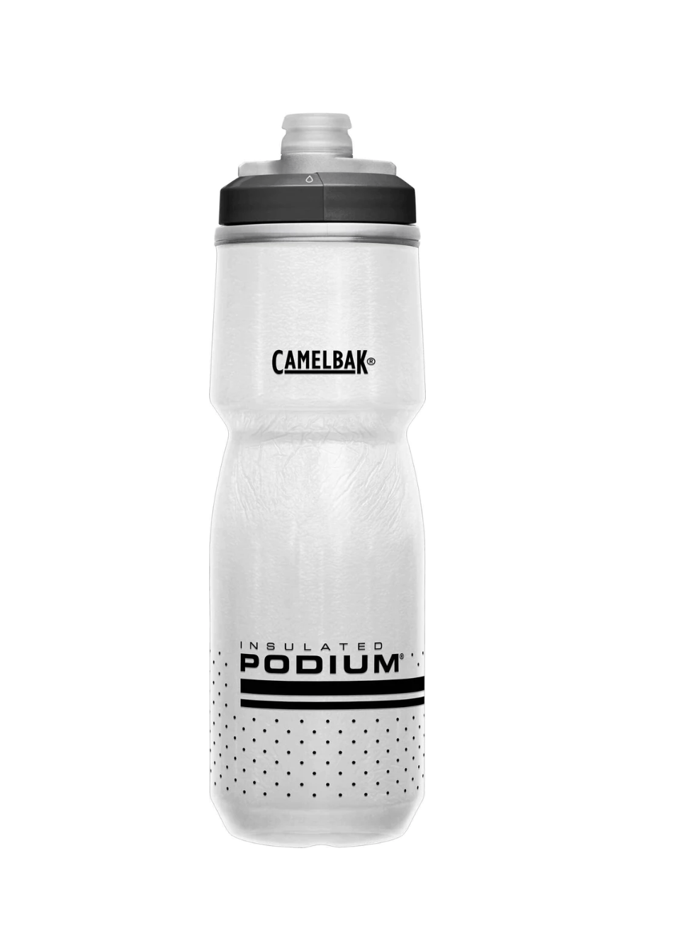 Camelbak Podium Chill Bike Bottle, Insulated Water Bottles Camelbak 24 oz Black White 2022 