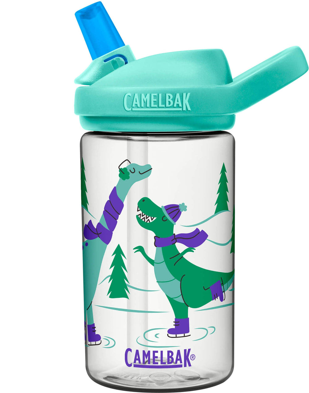 Camelbak Water Bottles Ice Skating Dinos LE Camelbak Eddy+ Kid's BPA-Free Bottle 14oz - Various Styles .4L
