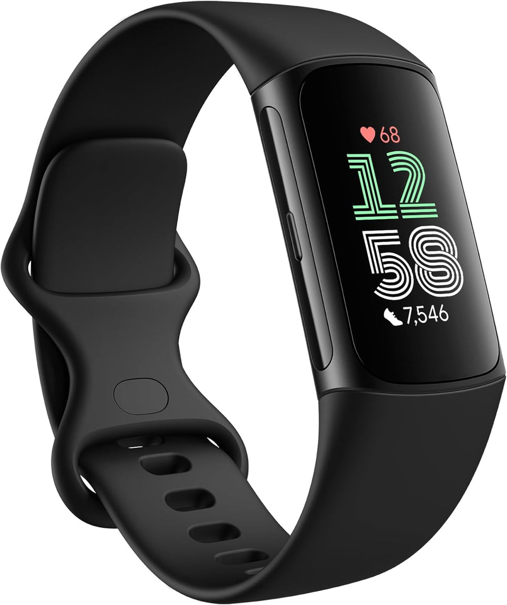 FitBit Activity Monitors Black Fitbit Charge 6 Activity and Fitness Tracker