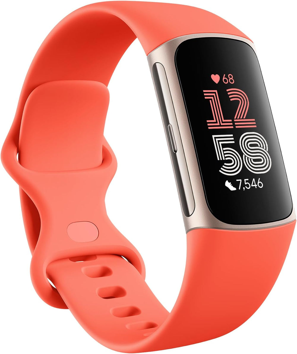 FitBit Activity Monitors Red Fitbit Charge 6 Activity and Fitness Tracker