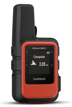 Front view of the Garmin inReach Mini 2 in Flame Red