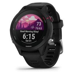 Front view of the Garmin Forerunner 255 in Black 41 MM
