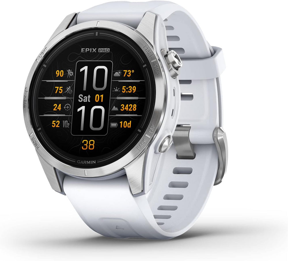 Garmin Multi-Sport Watch Silver & Whitestone - 42 mm Garmin epix Pro (Gen 2) GPS Outdoor Watch