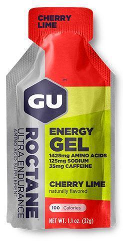 GU Roctane Ultra Endurance Energy Gel 24 ct Sports Nutrition GU Cherry Lime  