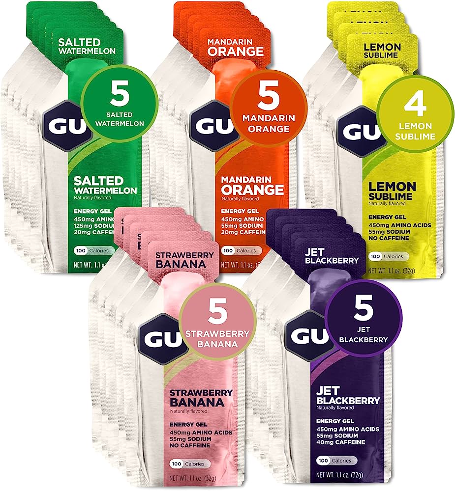 GU Sports Nutrition Fruity Mixed GU Original Sports Nutrition Energy Gels - 24 Pack