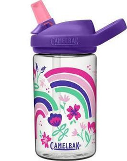 Camelbak Eddy Kid's BPA-Free Bottle 12 oz & 14oz - Various Styles .4L Water Bottles Camelbak Rainbow Floral  