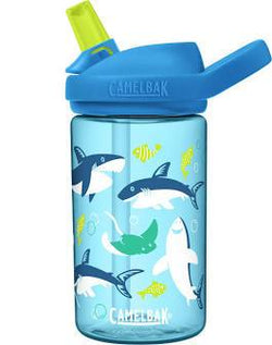Camelbak Eddy Kid's BPA-Free Bottle 12 oz & 14oz - Various Styles .4L Water Bottles Camelbak Sharks & Rays  