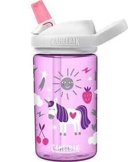 Camelbak Eddy Kid's BPA-Free Bottle 12 oz & 14oz - Various Styles .4L Water Bottles Camelbak Unicorn Party  