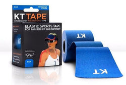 KT TAPE Cotton Elastic Kinesiology Tape  20 Pre-Cut 10 Inch Strips Sports Therapy KT Tape Blue  