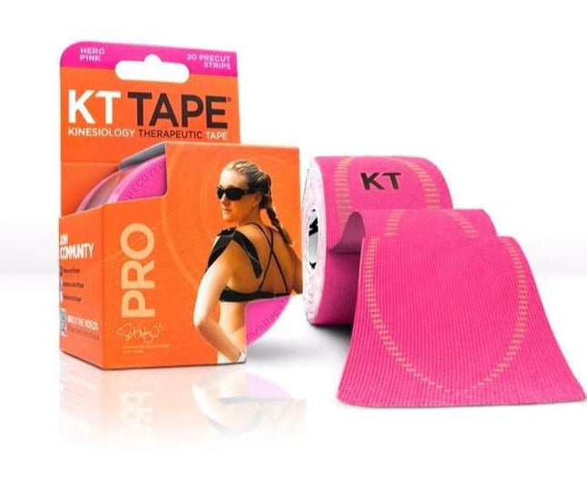 KT Tape Pro Synthetic (Pre-cut 20 strips) Sports Therapy KT Tape Hero Pink  