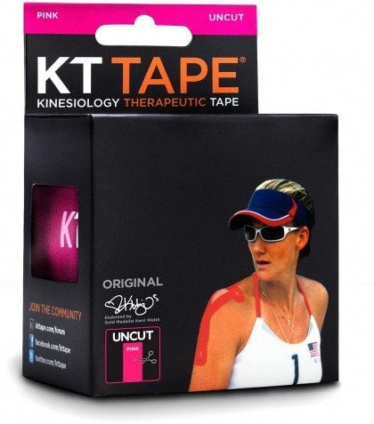 KT Tape Sports Therapy KT Tape Cotton Single Roll Pink Uncut 16 Feet